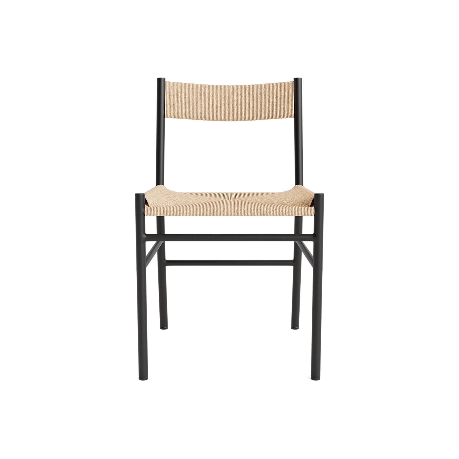 Make Nordic Cord Dining Chair Black Steel Frame Without Arm Rests Designer Furniture From Holloways Of Ludlow