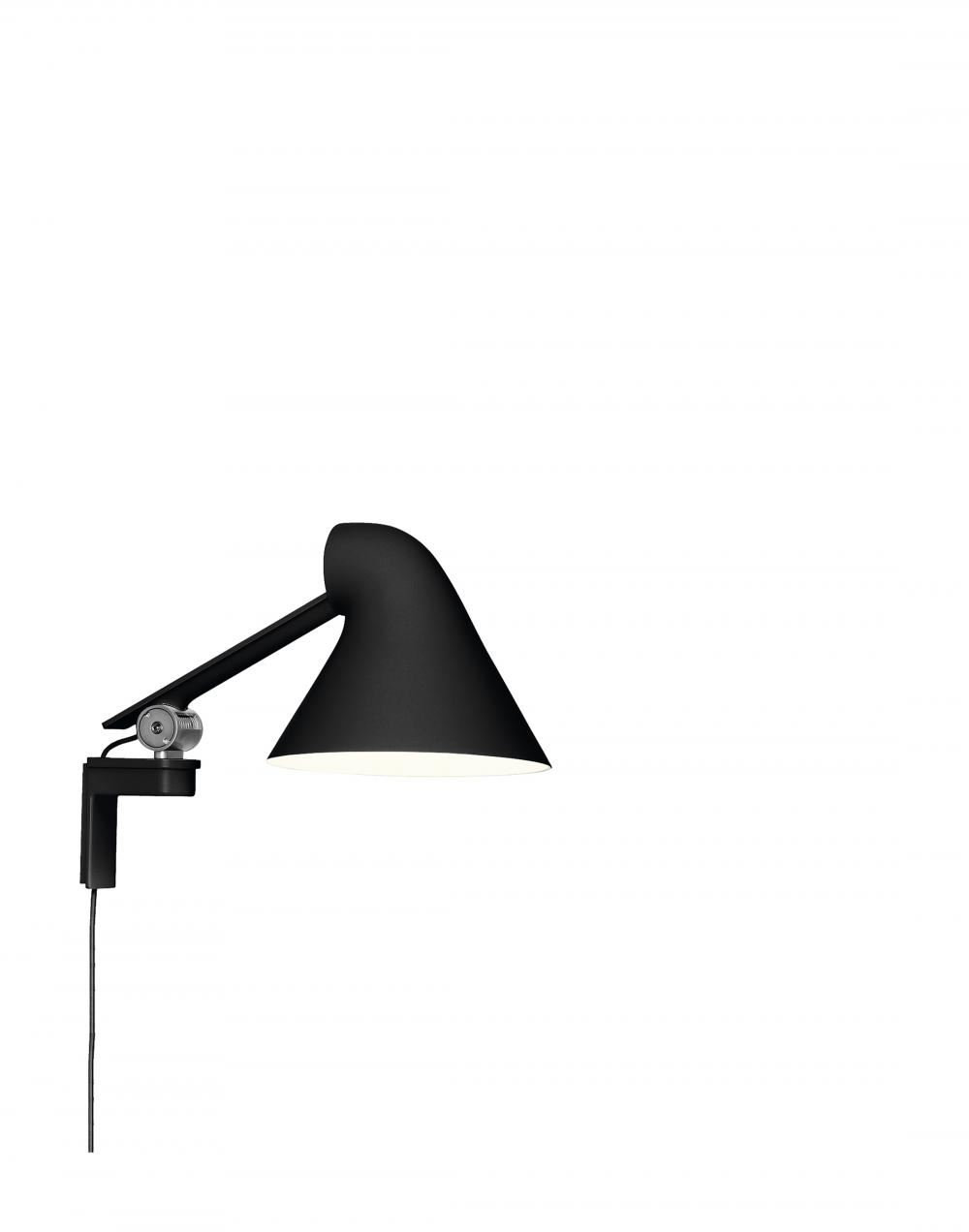 Njp Wall Light Short Arm Black