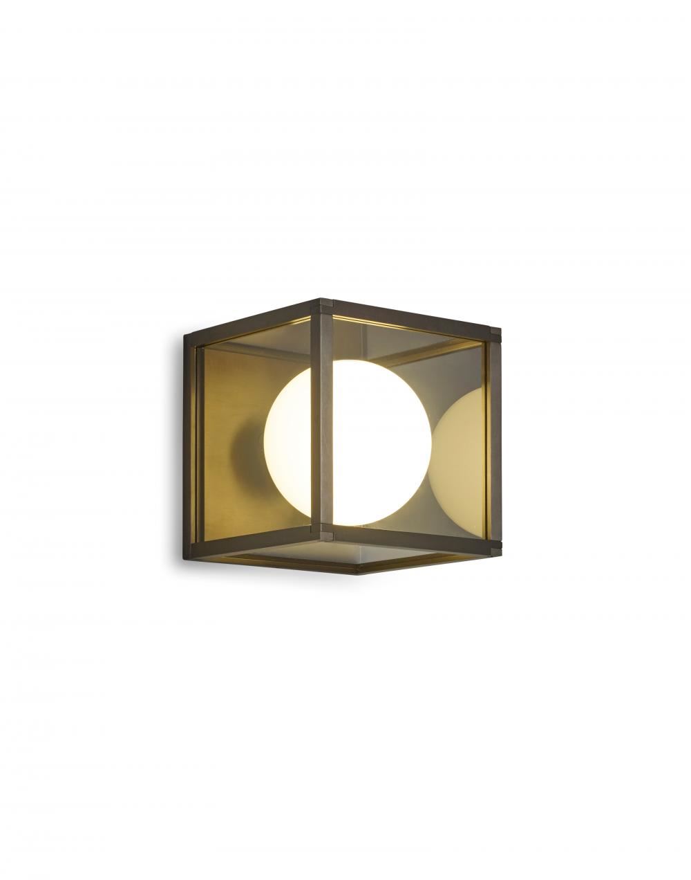 Pearl Wall Light Single Bronze