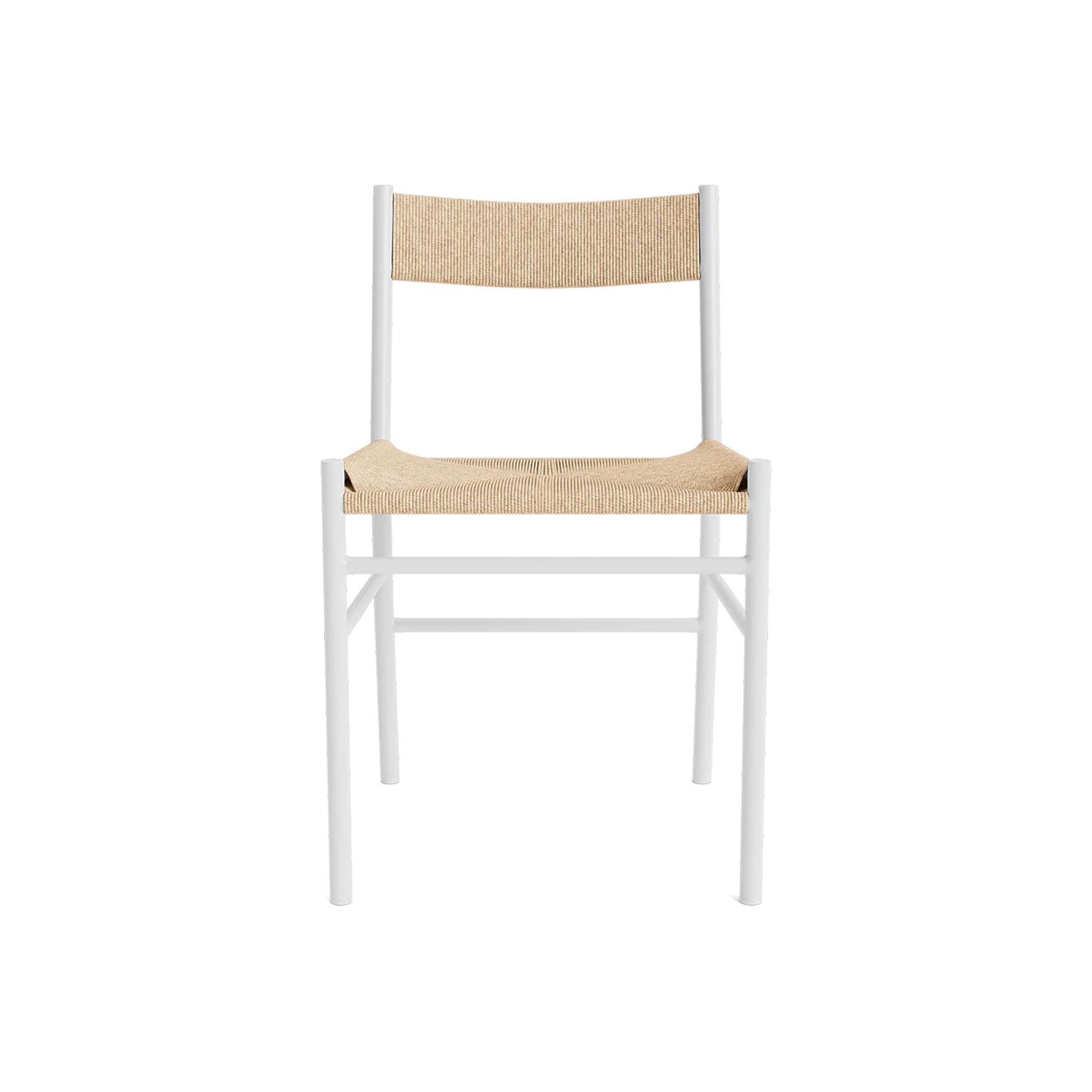 Make Nordic Cord Dining Chair White Steel Frame Without Arm Rests Designer Furniture From Holloways Of Ludlow