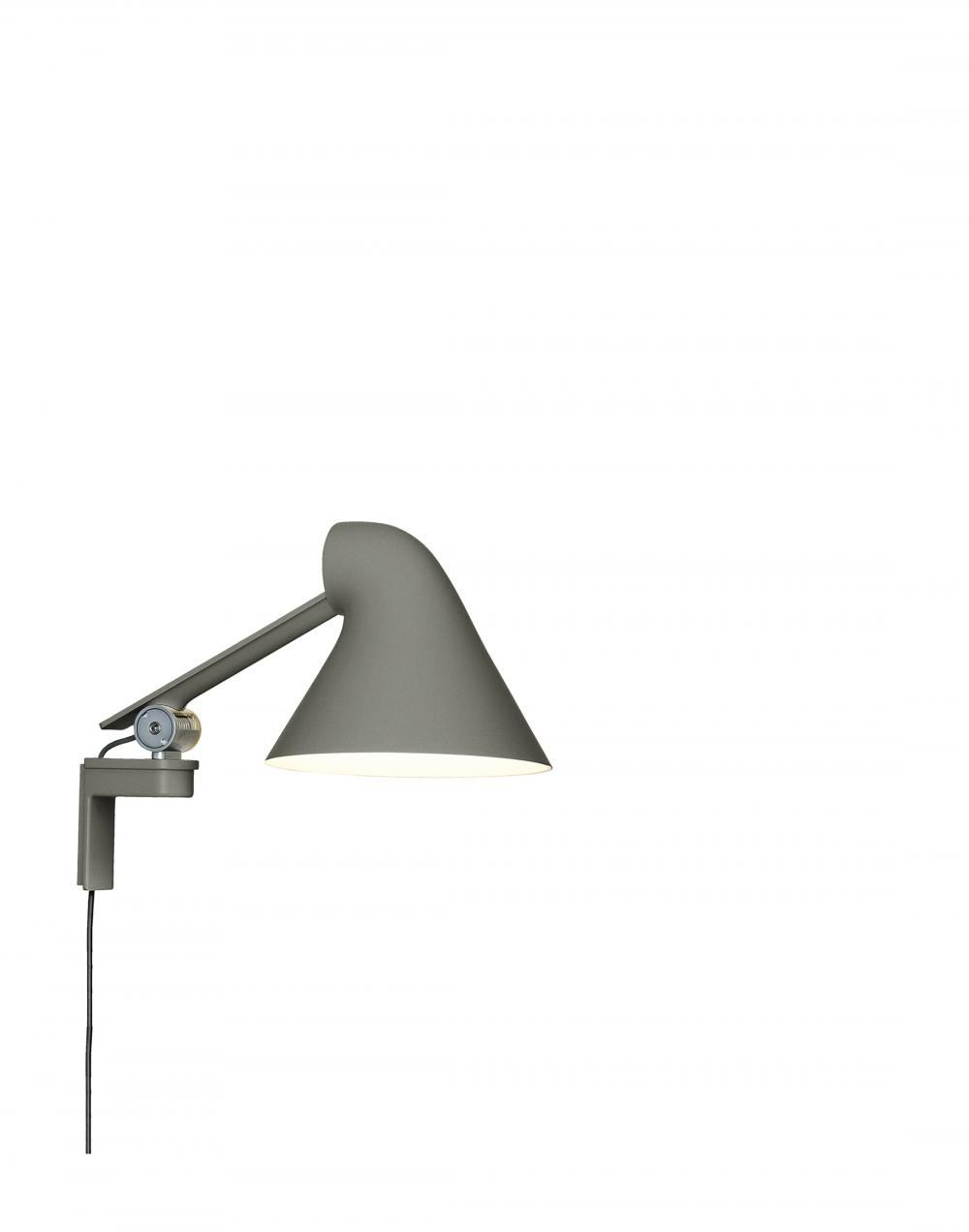 Njp Wall Light Short Arm Dark Aluminium Grey