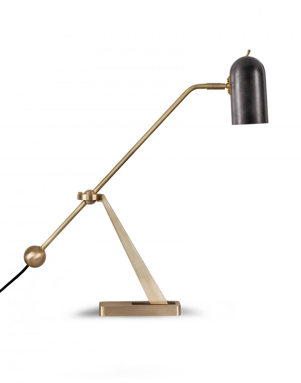 Stasis Table Light Satin Brass Bronze