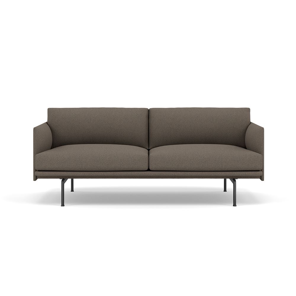 Outline Sofa 2seater Black Hallingdal 227