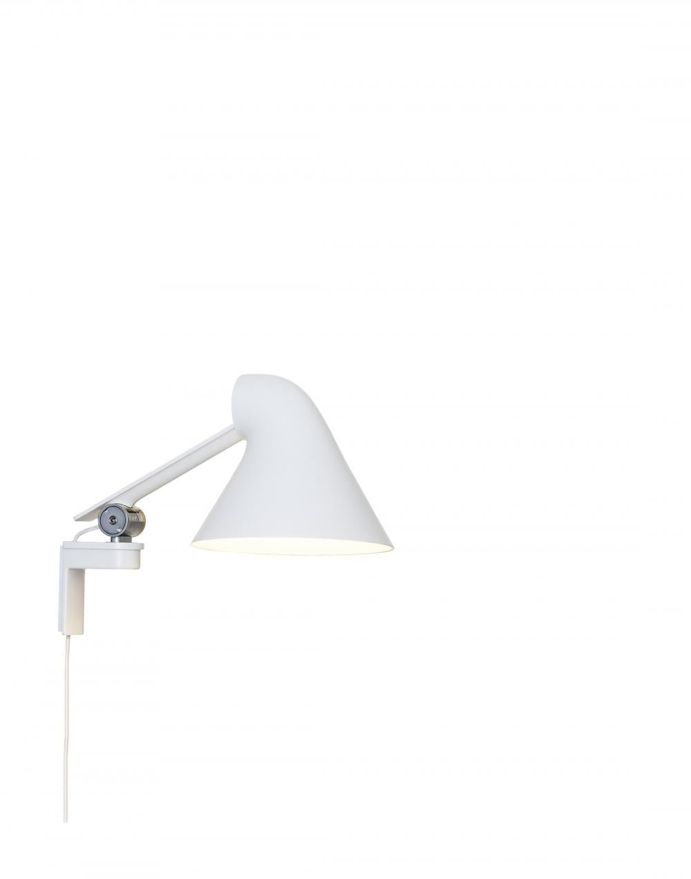 Njp Wall Light Short Arm White