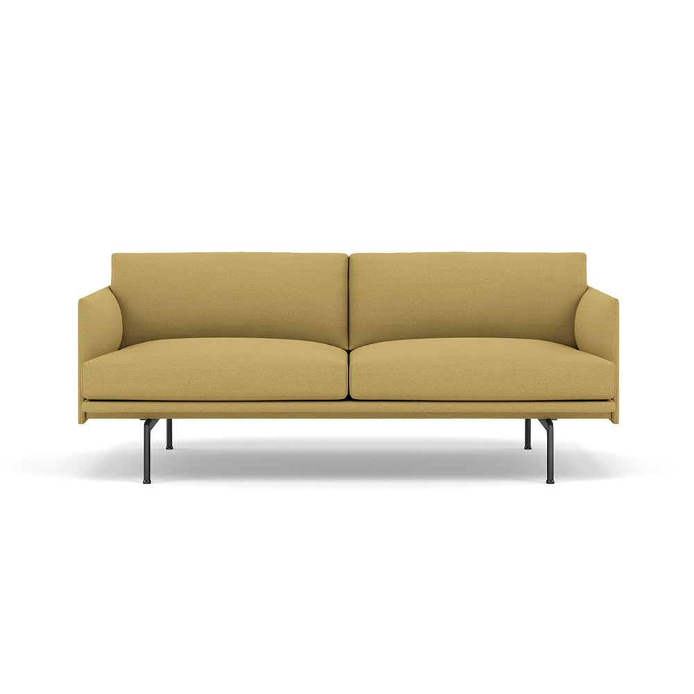 Outline Sofa 2seater Black Hallingdal 407