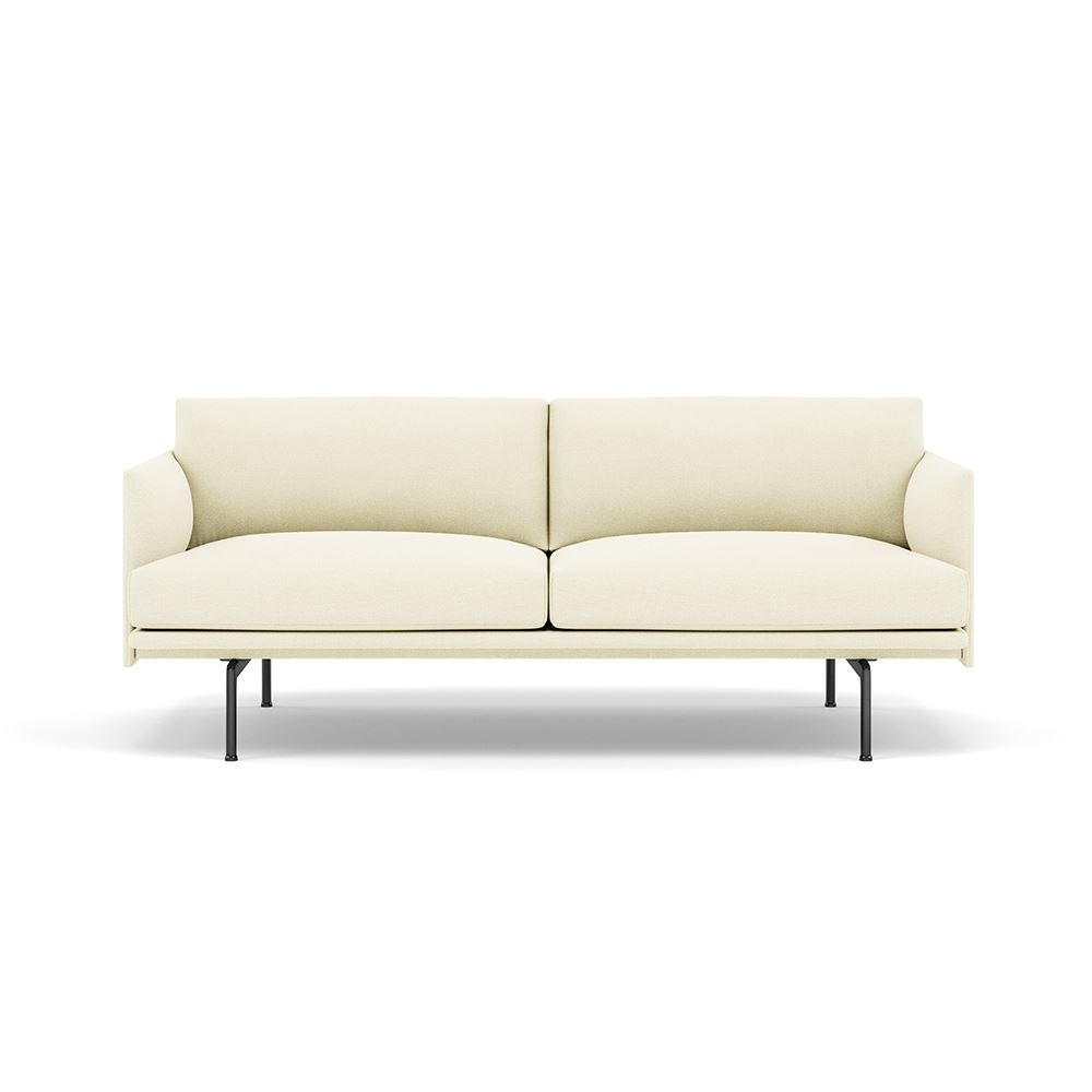 Outline Sofa 2seater Black Hallingdal 100