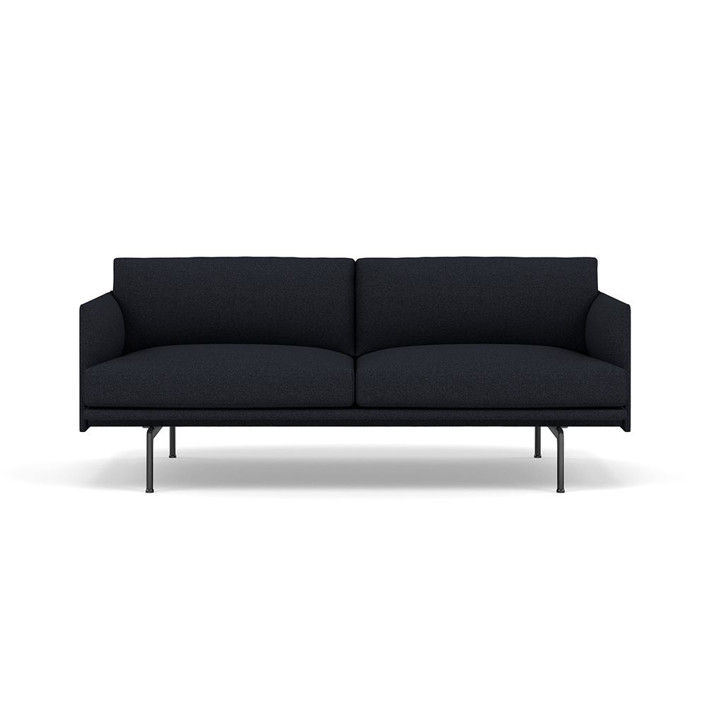 Outline Sofa 2seater Black Hallingdal 180