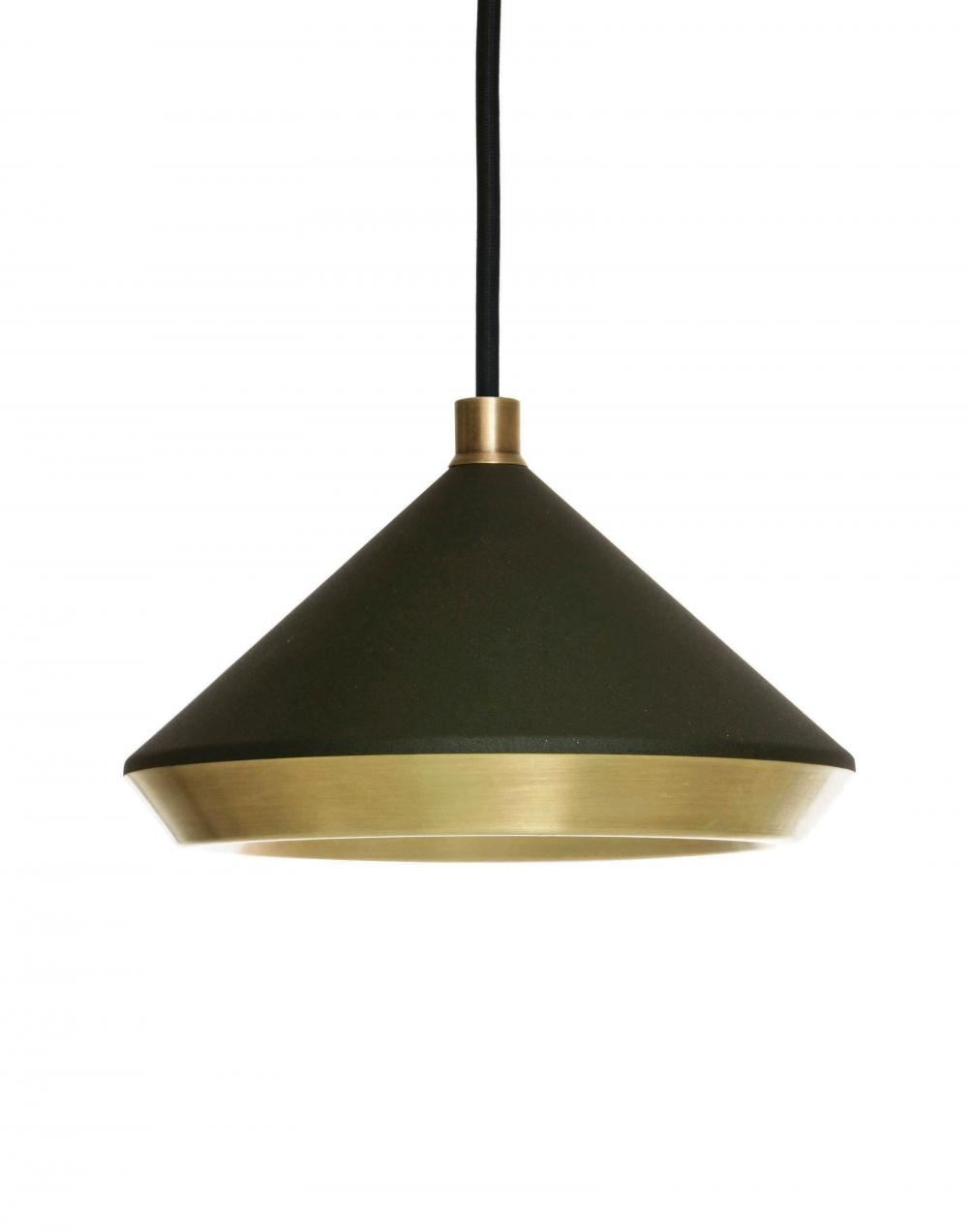 Bert Frank Shear Pendant Brass Matte Black Designer Pendant Lighting