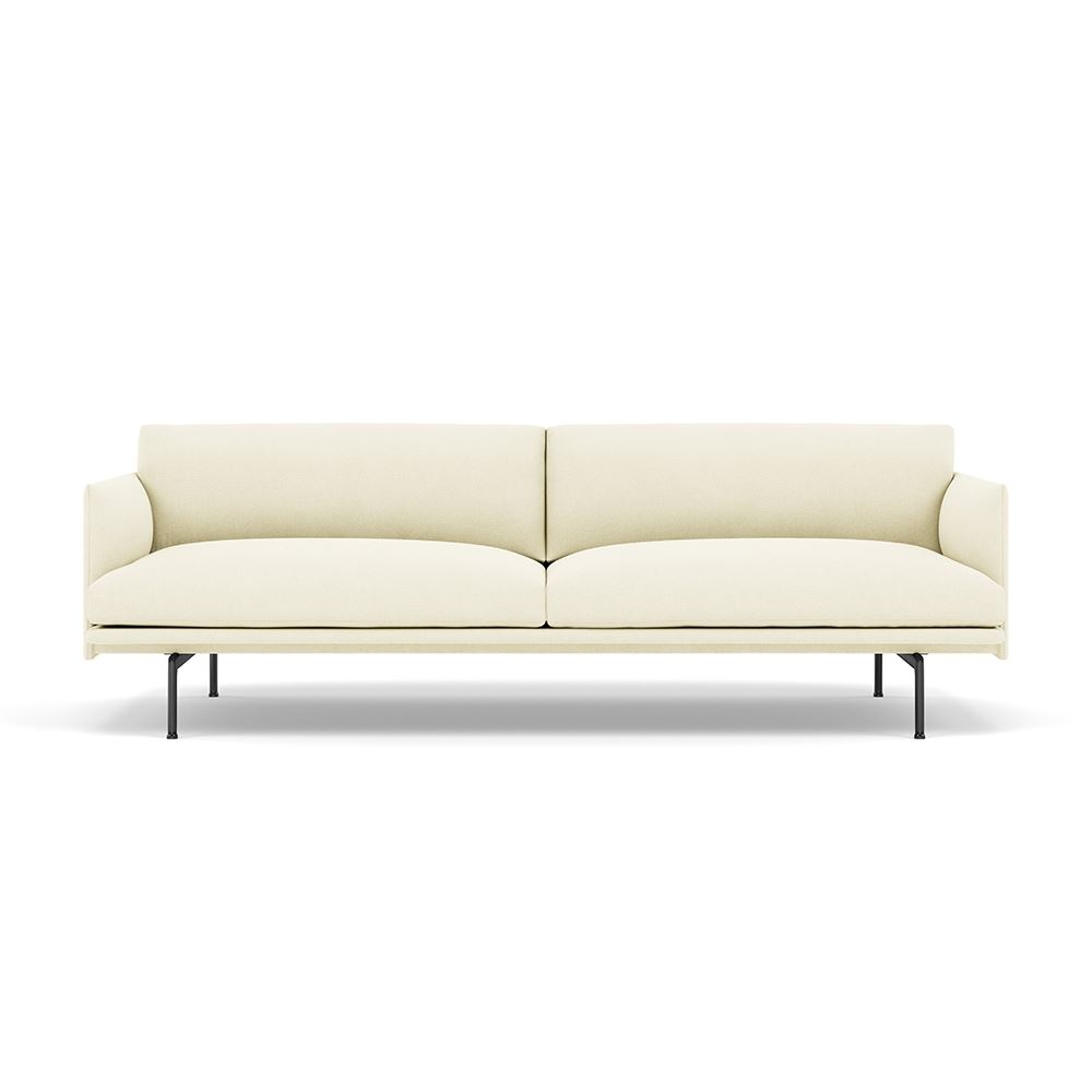 Outline 3seater Sofa Black Hallingdal 100