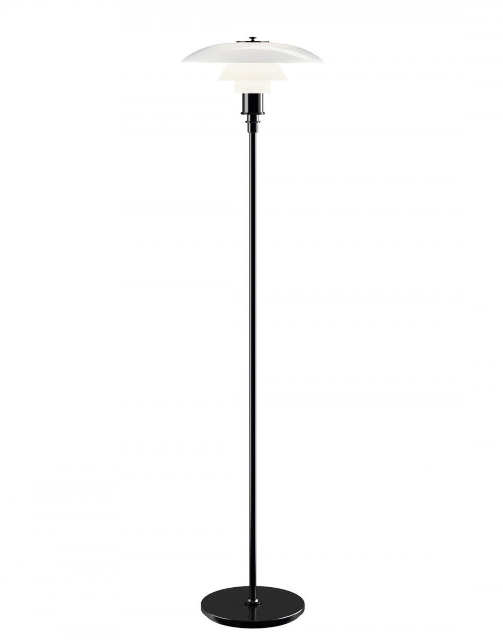 Ph Glass Floor Lamp Small Black Metallised