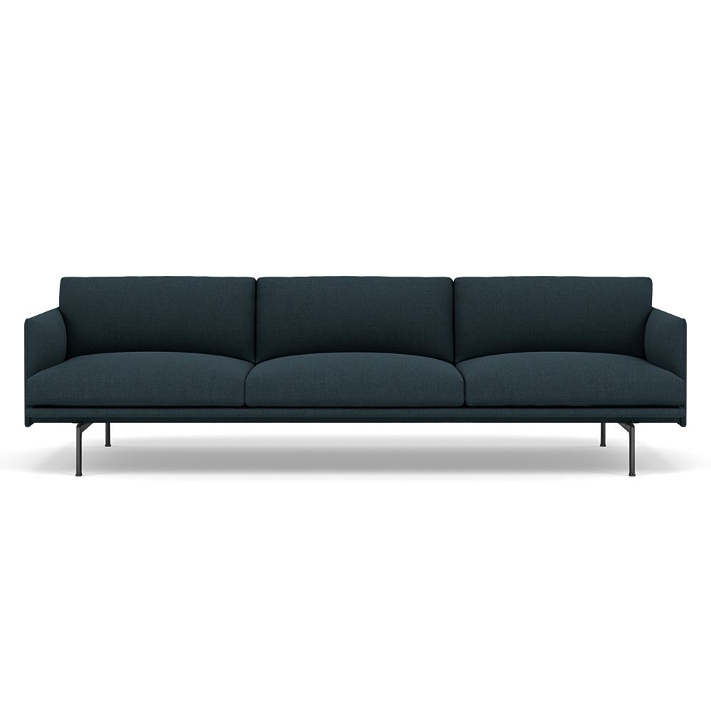 Outline Sofa 35seater Black Remix 873