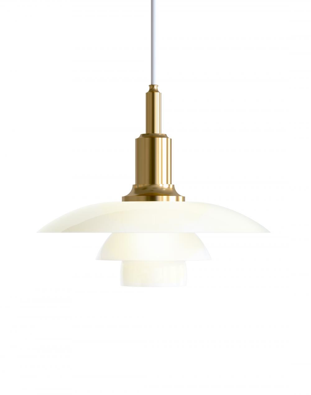 Louis Poulsen Ph Glass Pendant Medium Brass Metallied Brassgold Designer Pendant Lighting