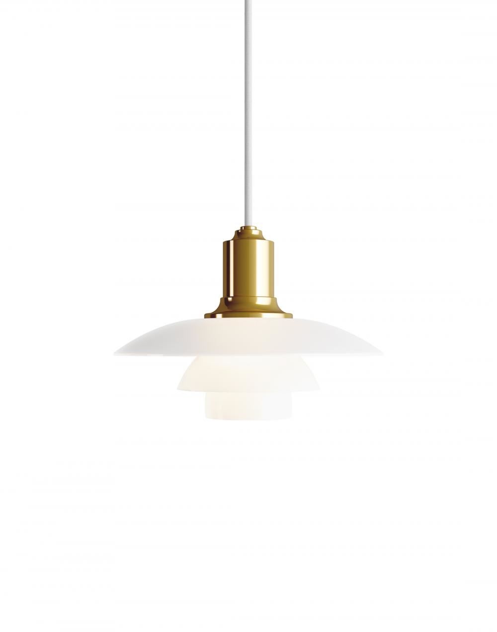 Louis Poulsen Ph Glass Pendant Small Brass Metallised Brassgold Designer Pendant Lighting