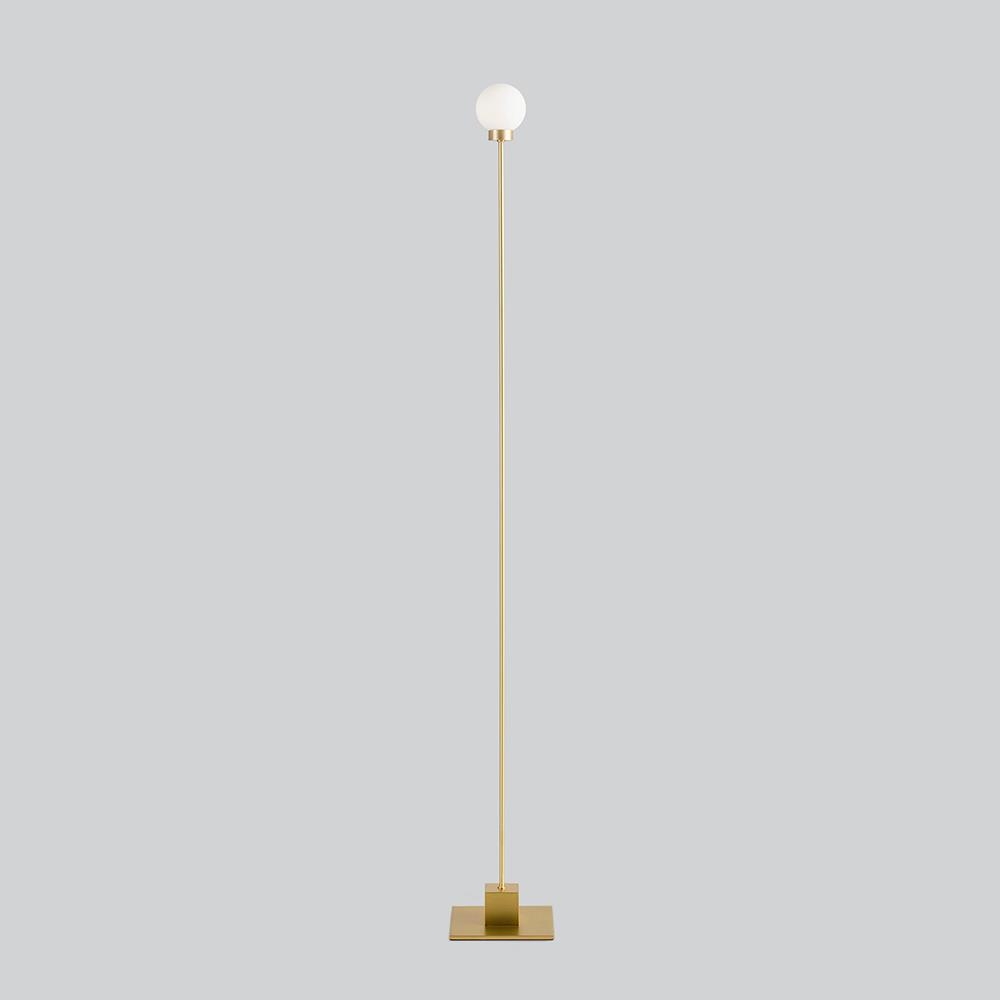 Snowball Floor Light Brass