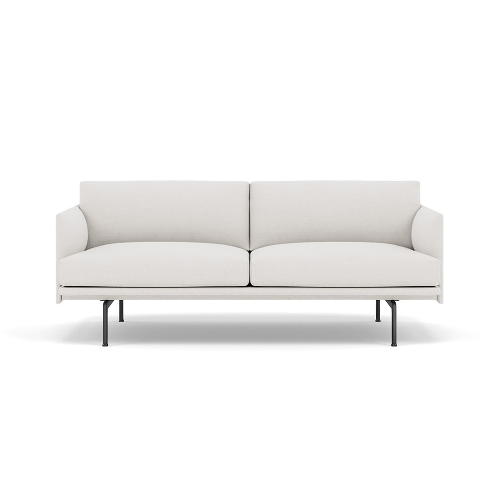 Outline Sofa 2seater Black Hallingdal 103