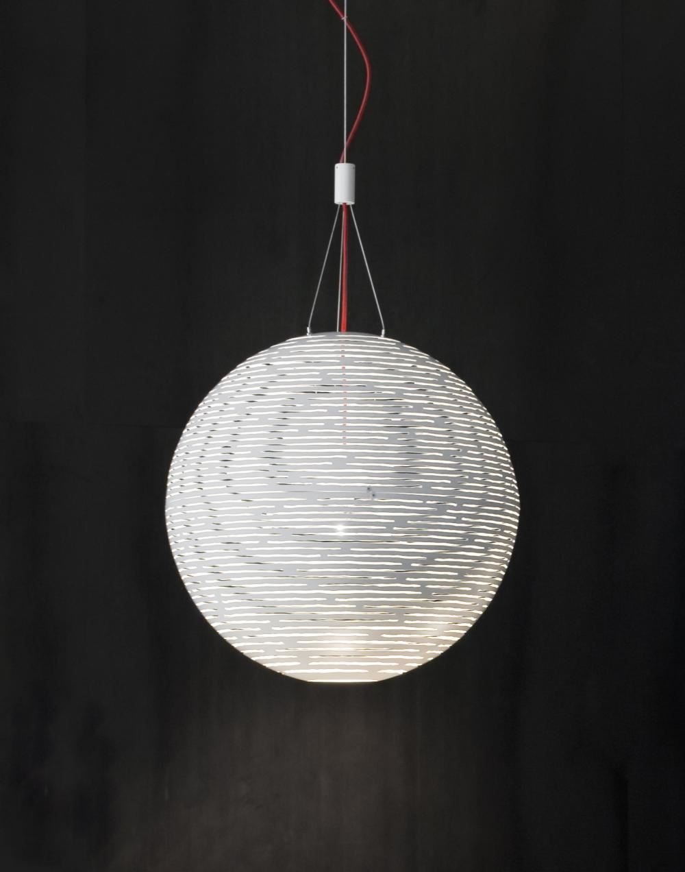 Terzani Magdalena Sphere Pendant Small White Designer Pendant Lighting
