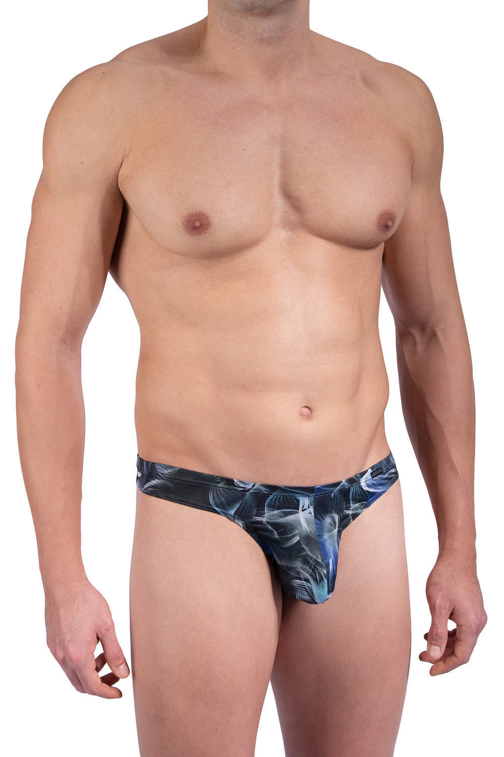 Olaf Benz RED 2310 Mini String men's underwear thong brief in a sea anemone print. Shop luxury revealing male slips with a shapely pouch – more online