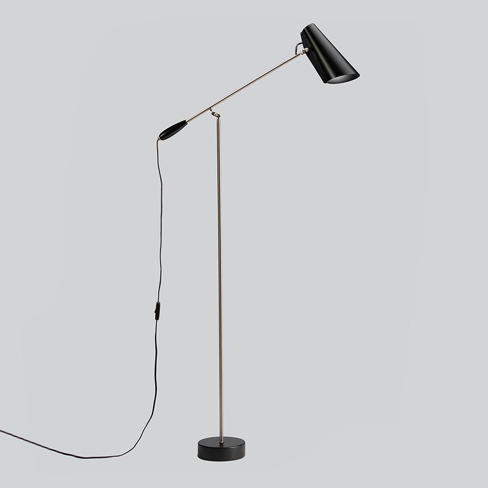 Birdy Floor Light Black Steel