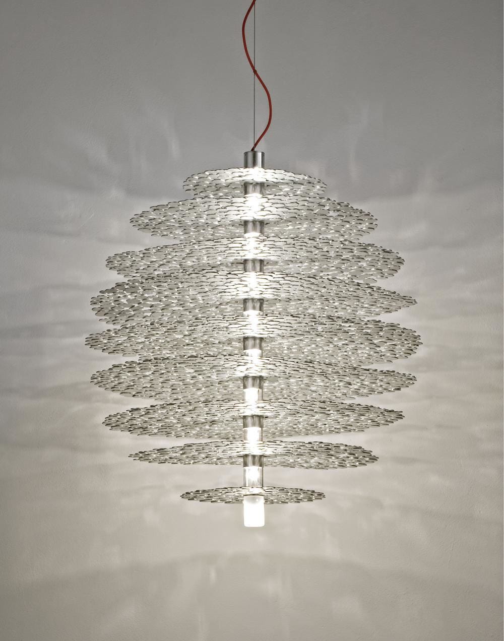 Terzani Tresor Pendant Silver Leaf Designer Pendant Lighting