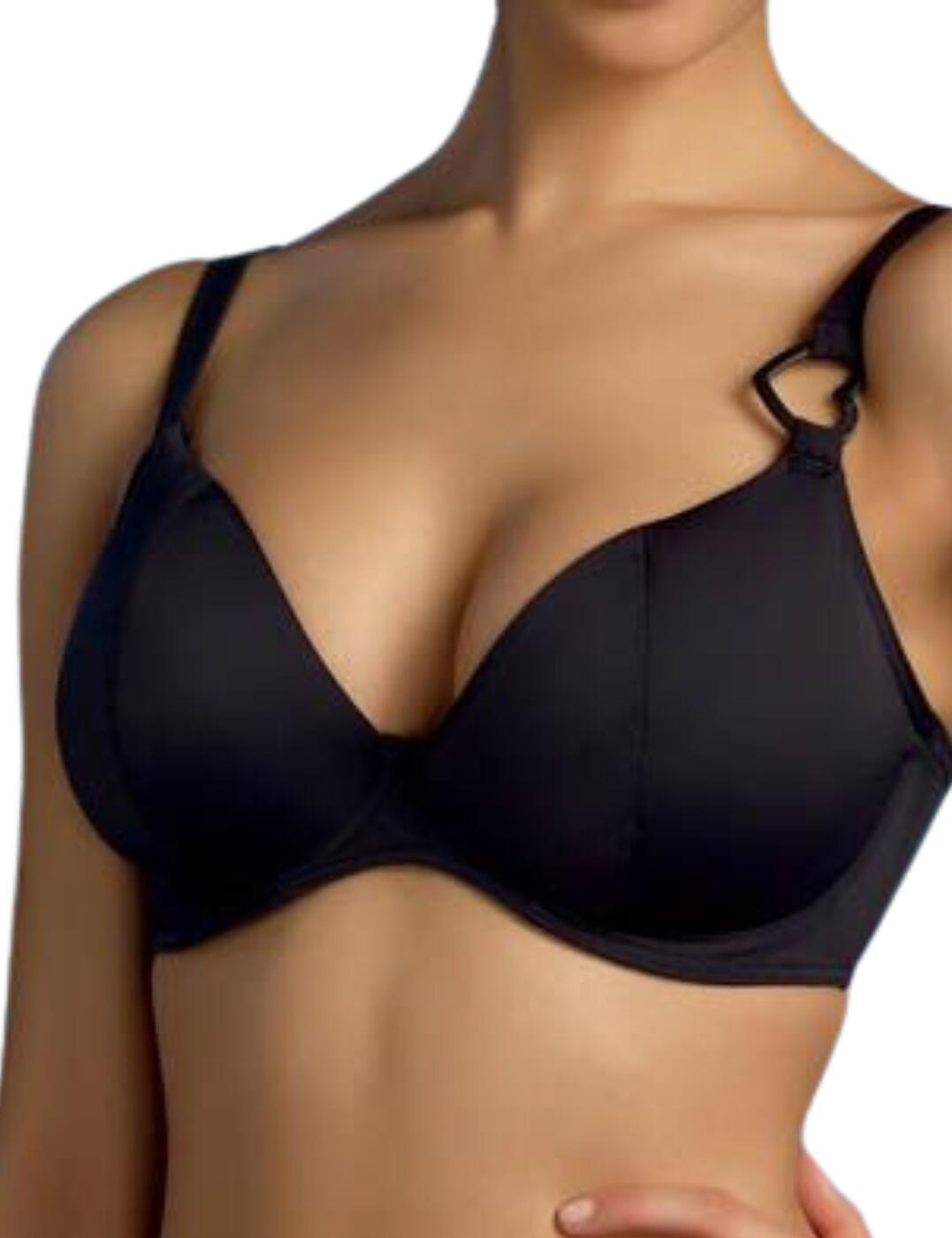This plunge bikini top from Freya's Eclipse collection is a must-have for those wanting to inject some flirtation into their swimwear collection. This piece features a cute feminine heart detailing on the shoulder straps that adds an adorable flair to this classic piece. Coming to a deep plunging neckline, this bikini top beautifully showcases your curves whilst the non-padded, underwired cups enhance your bust and provide the support you crave. The straps of this piece are fully adjustable allowing you to tailor the fit to suit your own body. An elevated staple that is perfect for your next vacation!  Cute and flirty Heart charm detailing on shoulder straps, so feminine! Rear clasp fastening Fully adjustable shoulder straps Plunging neckline Underwired Non-padded Country of origin: Tunisia Composition: 80% Polyamide &pipe; 20% Lycra Listed in UK sizes  57075-100939-1308098 9563  Plunge Bikini Top