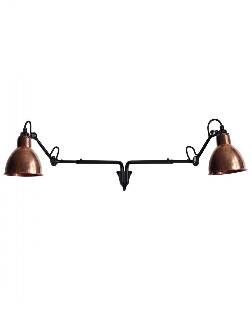 Lampe Gras 203 Double Wall Light Raw Copper