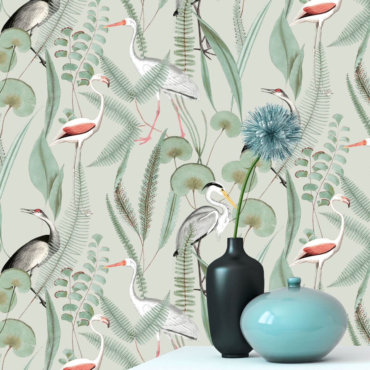 Eden Wallpaper Collection Kivu Olive Muriva M37404