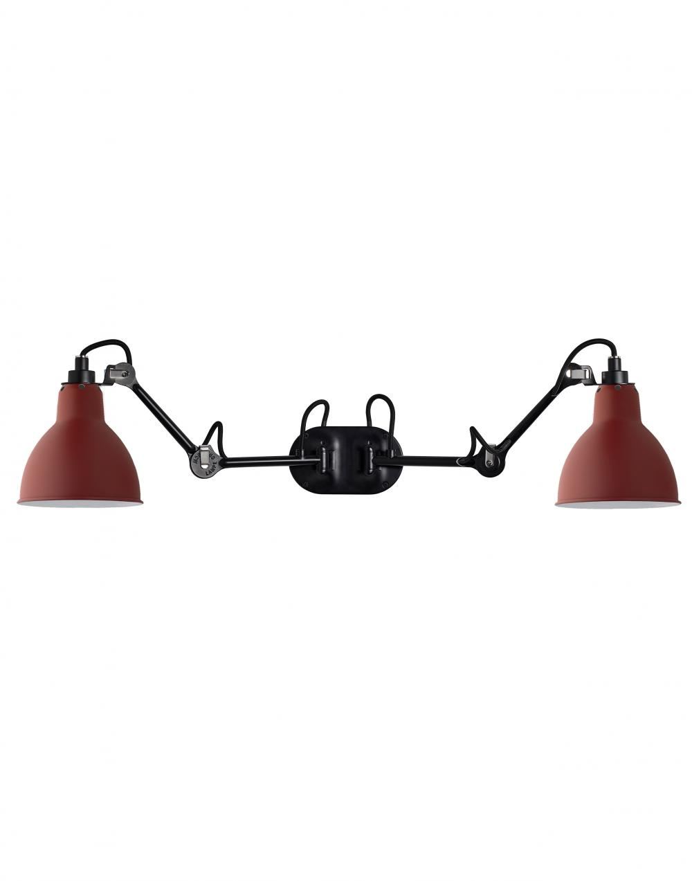 Lampe Gras 204 Double Wall Light Red