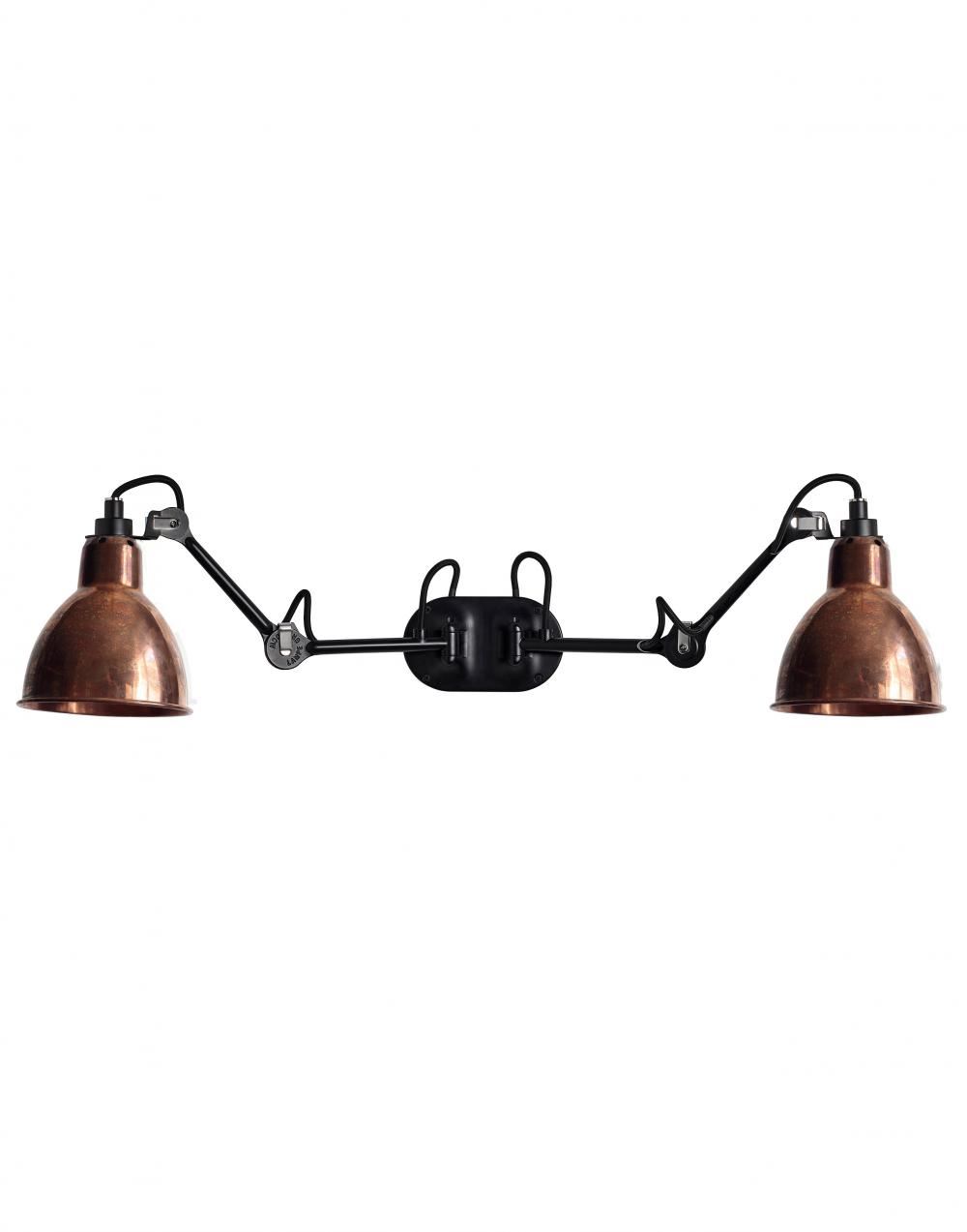 Lampe Gras 204 Double Wall Light Raw Copper