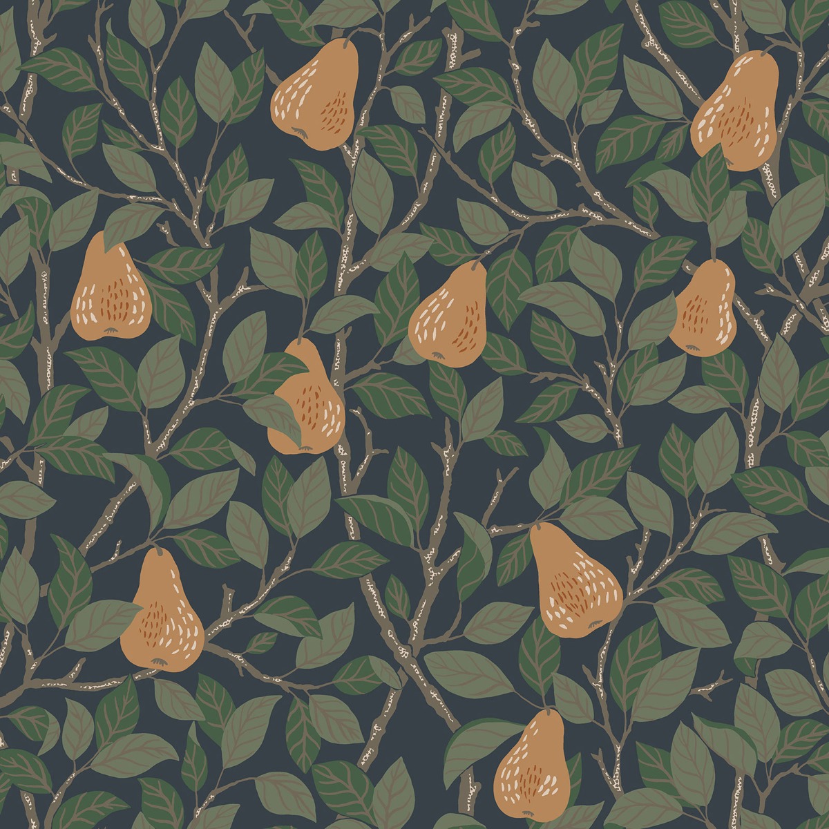 Galerie Sommarang Tree Leaf Blue Wallpaper S13104, Blue