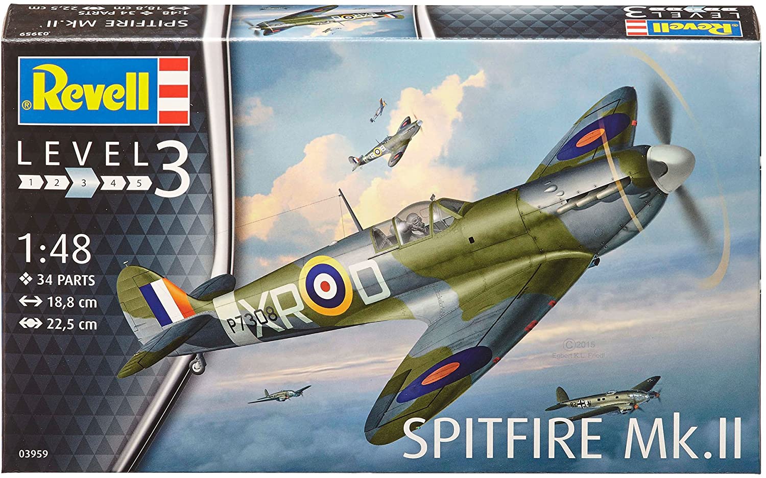 REVELL Supermarine Spitfire Mk.II 1:48 Aircraft Model Kit 03959