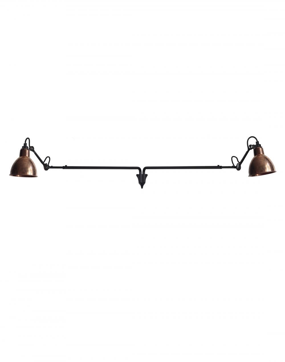 Lampe Gras 213 Double Wall Light Raw Copper Shade