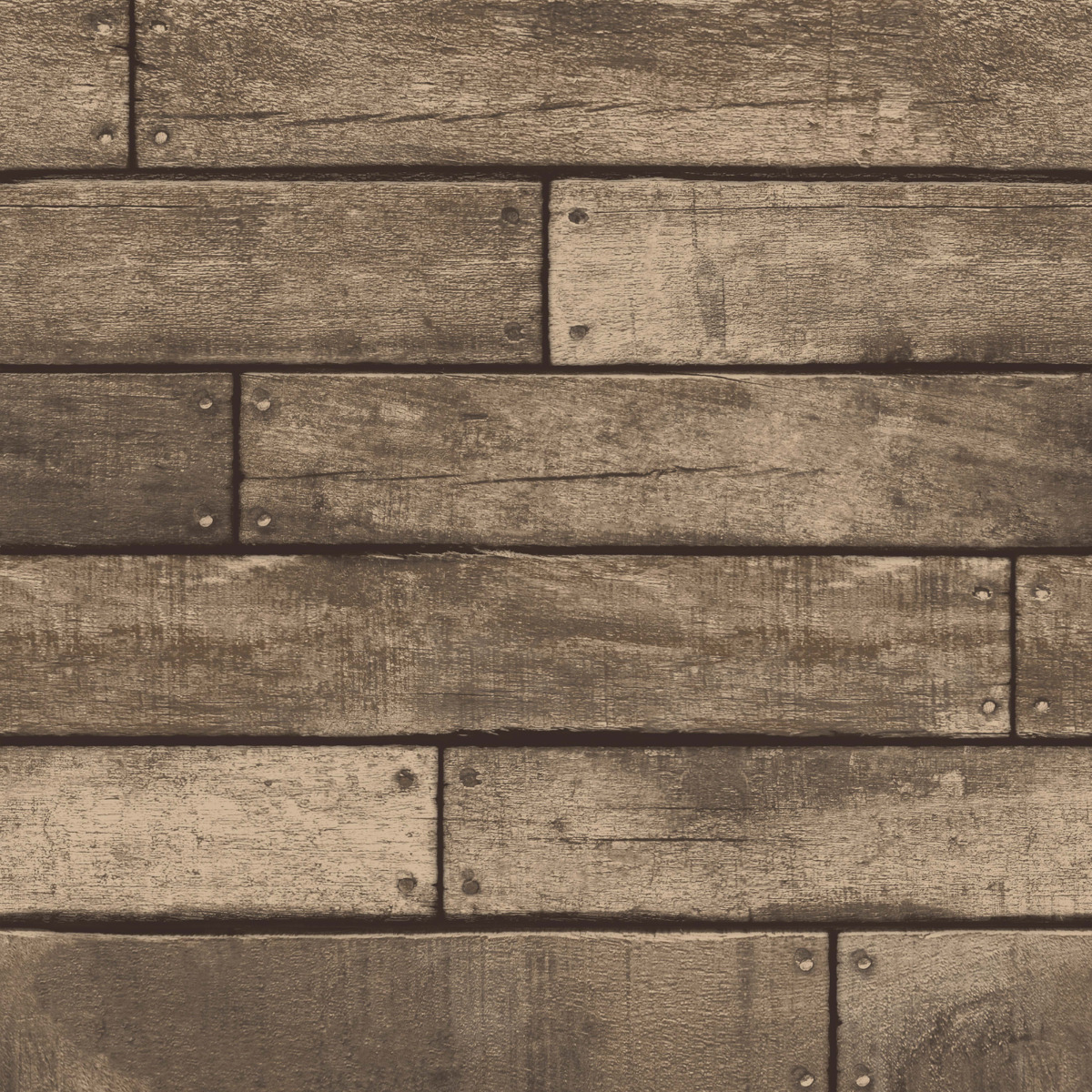 Fine Decor - Brown Wooden Plank Realistic Wood Design 3d Effect Wallpaper