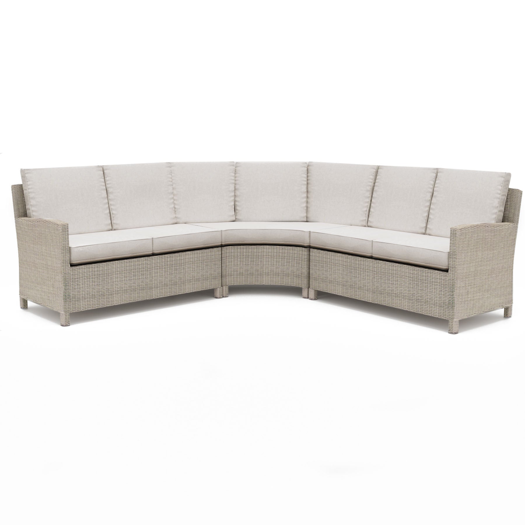 Kettler Palma Signature Grande Oyster Wicker Outdoor Corner Sofa Set