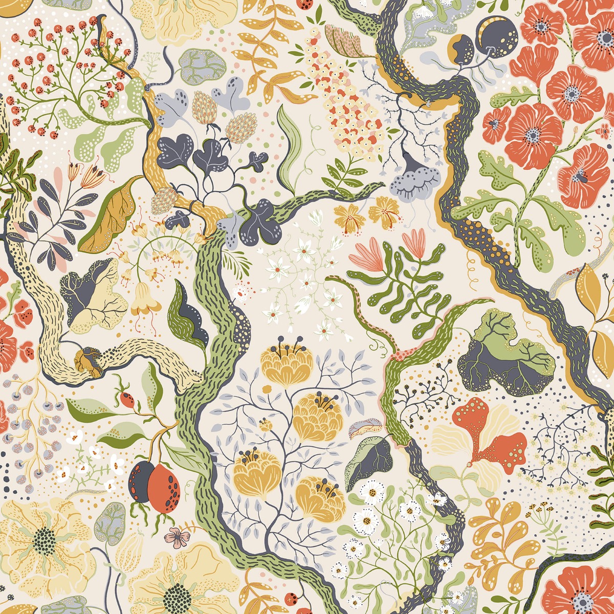 Galerie Sommarang Floral Multicoloured Wallpaper S65102, Multi