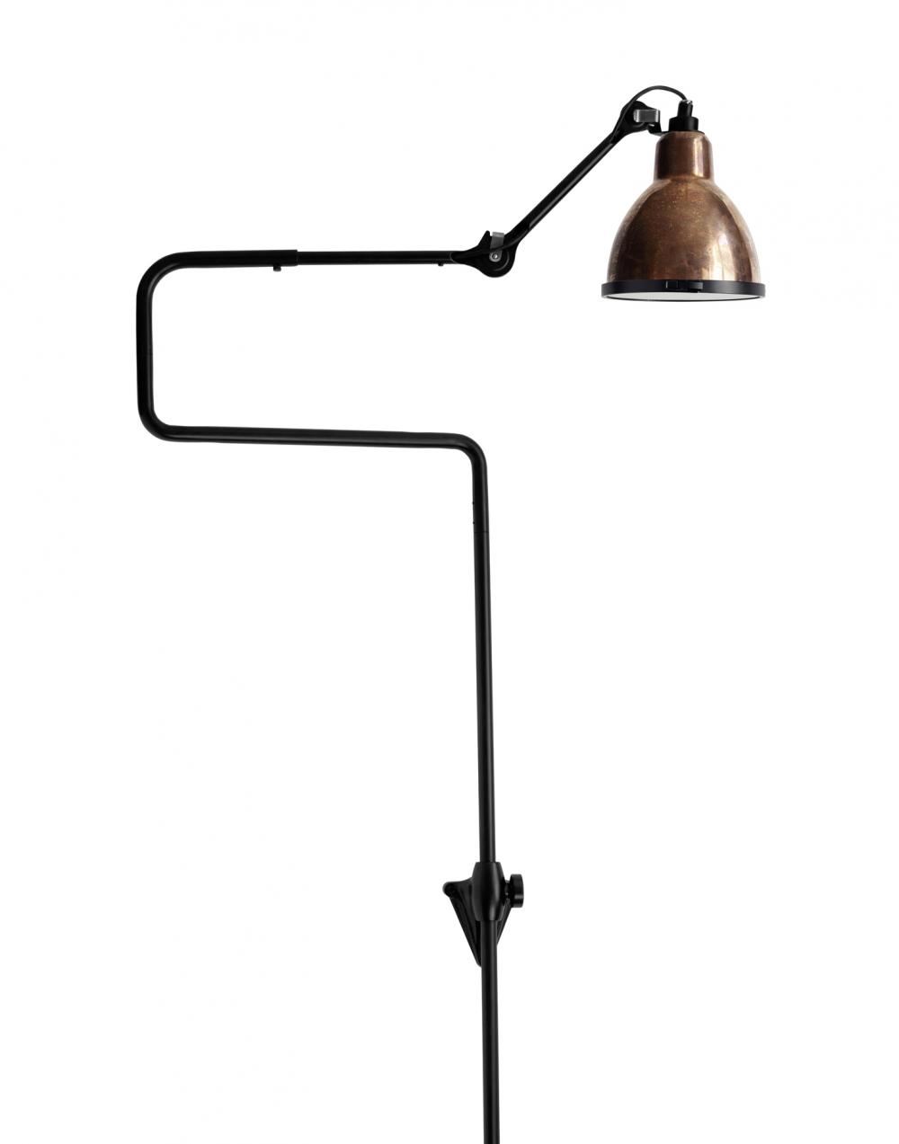 Lampe Gras 217 Xl Outdoor Wall Light Raw Copper Shade With White Interior