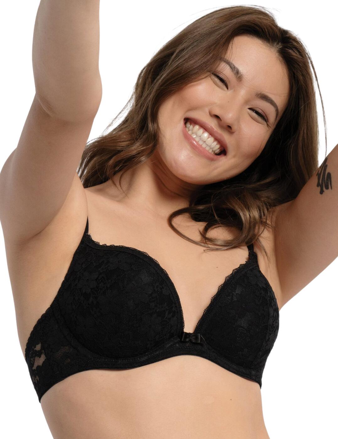 These Dorina Sonia push-up bras will give you the lift you’ve been waiting for. Whether you need a bit of a pick-me-up or you’re looking for something to really accentuate your curves, these bras have you covered. The 2-pack gives you style, with a plunging neckline and an all-over lace design for a feminine feel along with a trim lace at the neckline and a bow detail at the centre for a flirty look. Both come with underwires for perfect support and are moulded and shaped to give you the perfect fit. The adjustable shoulder straps and hook and eye closure ensure a snug, comfortable fit.  Push-up bras 2-pack Plunging neckline All-over lace design Underwired for support Moulded for shape Trimmed lace at the neckline Bow detail at the centre front Adjustable shoulder straps Hook and eye closure Country of origin: China Composition: 90% Polyamide &pipe; 10% Elastane Listed in UK sizes  62780-108190-1435698 D17256A5 Push Up Bra