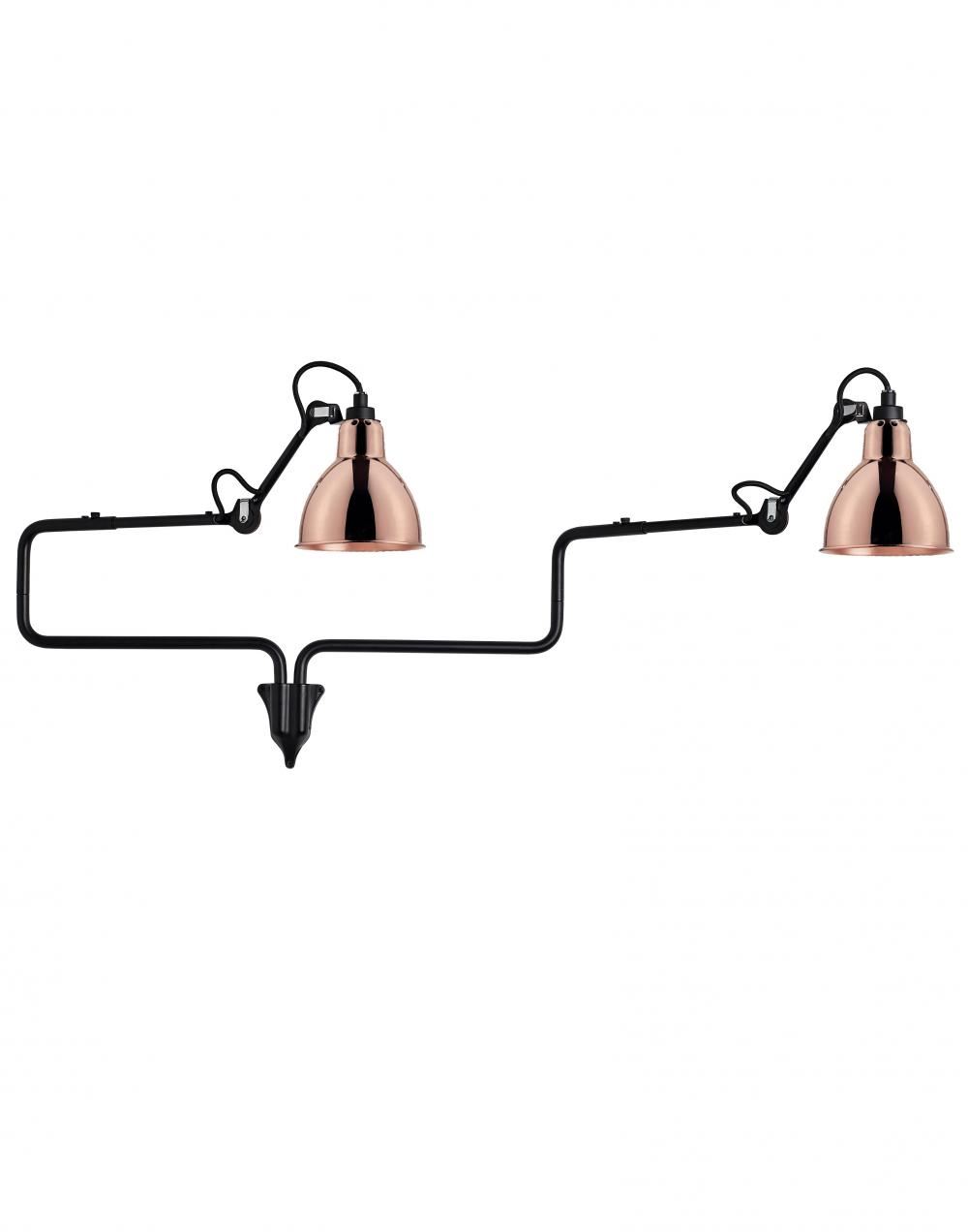 Lampe Gras 303 Double Wall Light Copper Shade