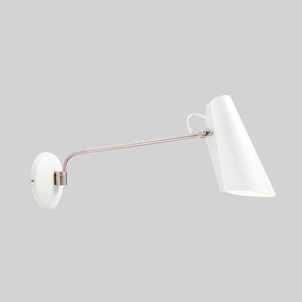 Birdy Wall Light Birdy Long White Steel Arm