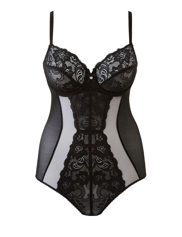 Introducing this feminine and sultry Gypsy body by Gossard. This will be a sexy and flirty addition to your lingerie collection. Crafted impeccably from delicate and sheer fabric with contoured lace panels that create a feminine silhouette and offer the right amount of support. This full cup design is underwired and non-padded allowing for excellent coverage and comfort. The centre front lace panels will create a flattering waist-cinching effect. The adjustable straps allow for a truly individual fit. Fastens at the rear with a hook and eye fastening.   Sexy and chic design Comfortable fit Floral lace decoration Underwired and non-padded cups Fully adjustable straps Deep hook and eye side fastening Composition: 50% Polyamide &pipe; 26% Elastane &pipe; 24% Polyester  Listed in UK sizes  43255-79257-1061229 11109 Body