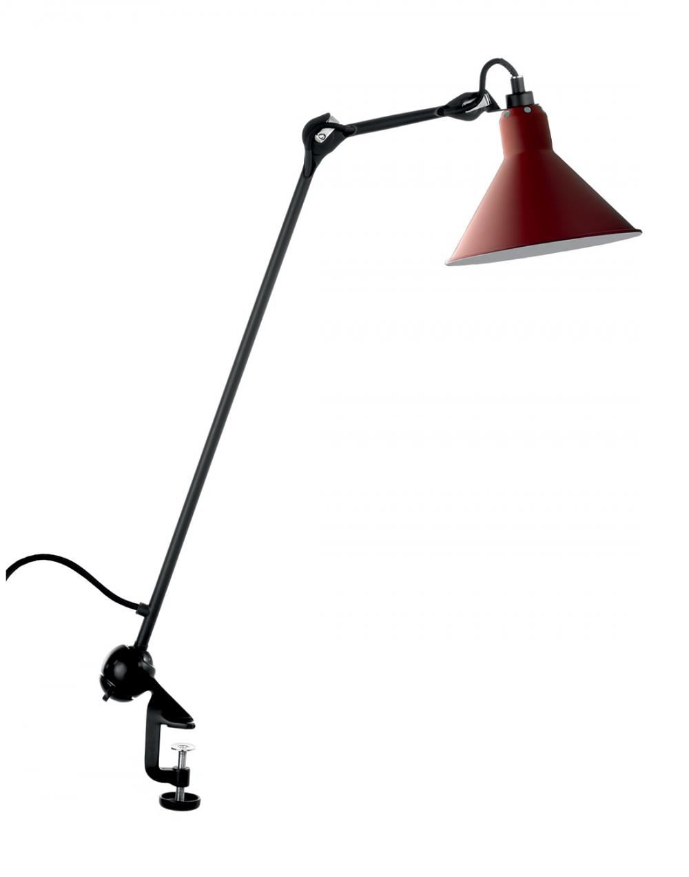 Lampe Gras 201 Architect Lamp Red Shade Conic