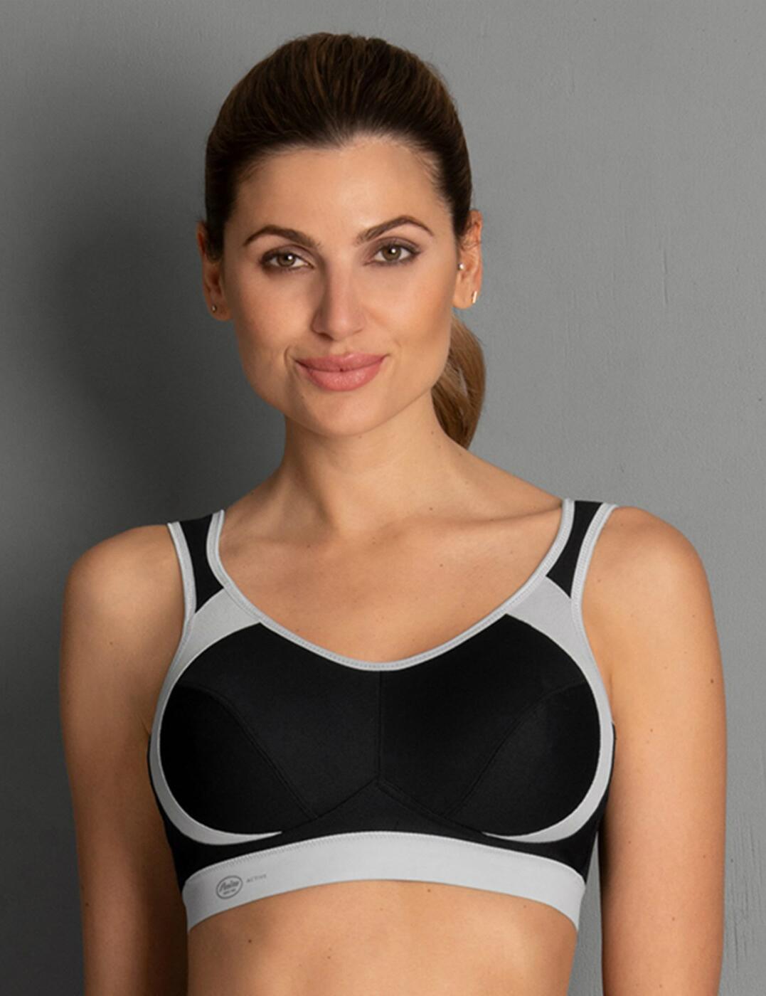 Feel in control at the gym with this maximum support sports bra from the Extreme Control range by Anita Active. This bra offers maximum support and comfort for your workouts. The three-section cups offer excellent coverage and support, along with the sling solution at the sides. This bra is non-wired for comfort but does not compromise on support thanks to the soft microfibre underband which moulds to the body's contours. This bra also has a breathable fabric for the most comfortable workout. The straps are adjustable, allowing you to find an individual fit, and are also ergonomically shaped to prevent discomfort. This design secures at the rear with a hook and eye closure.  Maximum support and comfort in one Three-section cups offer excellent coverage and support Sling solution at sides Seamless inner lining Non-wired for comfort Soft microfibre underband sculpts to the body and offers firm support Breathable fabric Ergonomically shaped, adjustable straps Secures at the rear with hook and eye Composition: 75% Polyester &pipe; 15% Nylon &pipe; 5% Elastane &pipe; 5% Cotton Listed in UK sizes  46092-84616-1128821 5527 Control Sports Bra