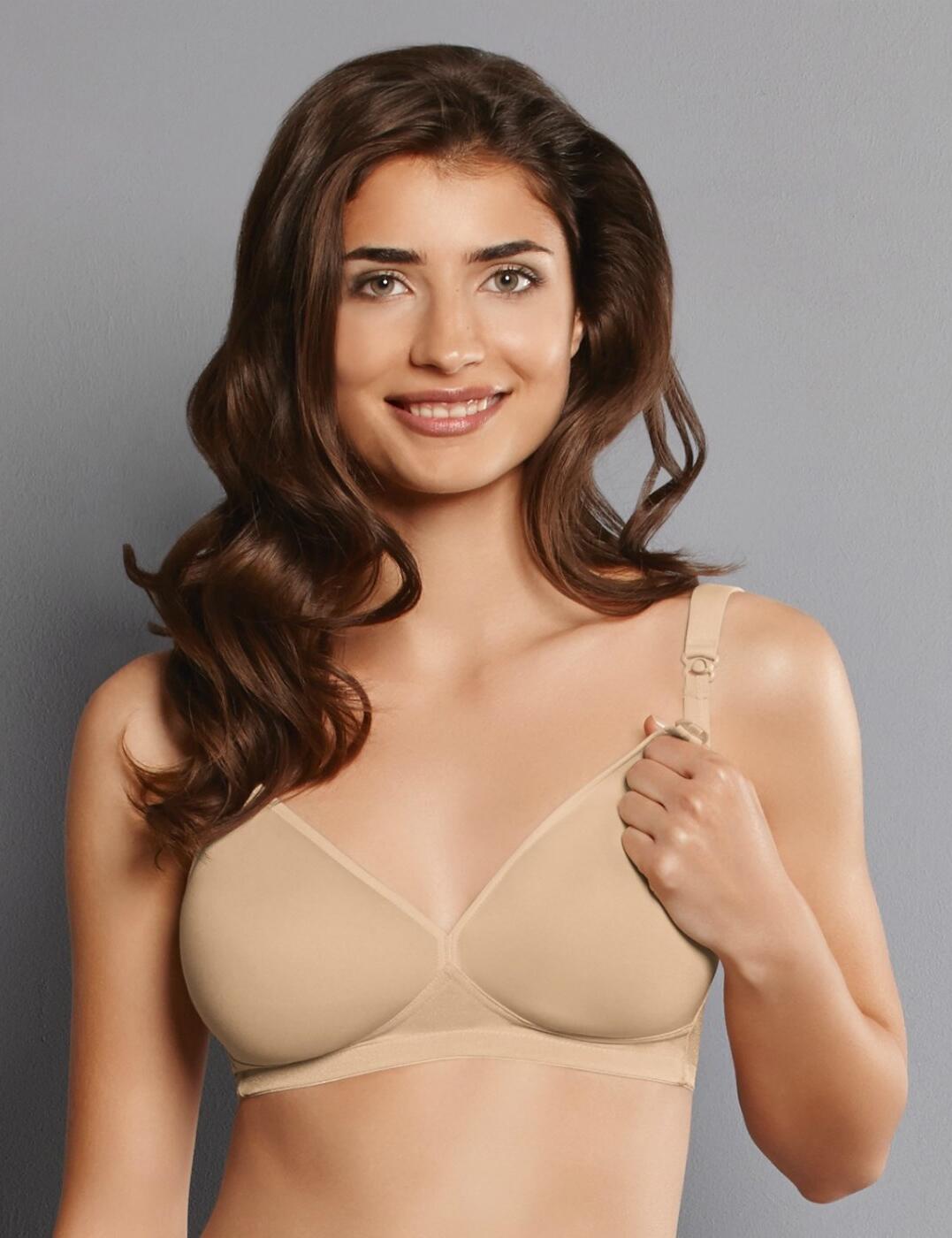 Feel comfortable while breastfeeding in his wireless nursing bra from the Miss Anita range by Anita Maternity. This bra is designed to feel lightweight and breathable thanks to the spacer cups. The design of this bra is simple yet chic, and the low neck style is very flattering and looks great under clothing. This bra is wireless, allowing an extremely comfortable fit. The handy nursing clips allow the cups to drop down for nursing. The padded straps are comfortable and adjustable, allowing you to find an individual fit. This design secures at the rear with a hook and eye closure.  Simple yet chic design Lightweight and breathable thanks to spacer cups Low neck style Wireless cups Handy nursing clips allow drop-down cups Adjustable, padded straps Secures at the rear with hook and eye Composition: 48% Nylon &pipe; 37% Polyester &pipe; 10% Elastane &pipe; 5% Polyurethan Listed in UK sizes  46099-84634-1129565 5070 Nursing Maternity Bra