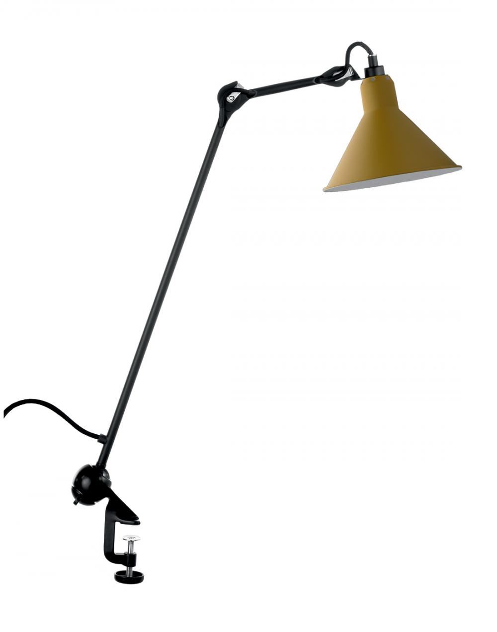 Lampe Gras 201 Architect Lamp Yellow Shade Conic