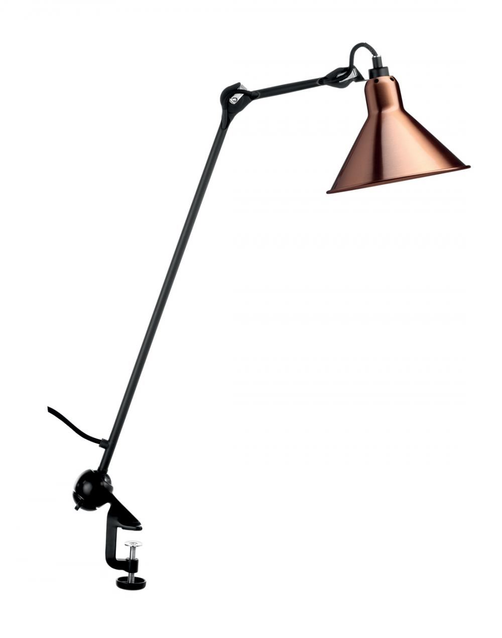 Lampe Gras 201 Architect Lamp Copper Shade With White Interior Conic