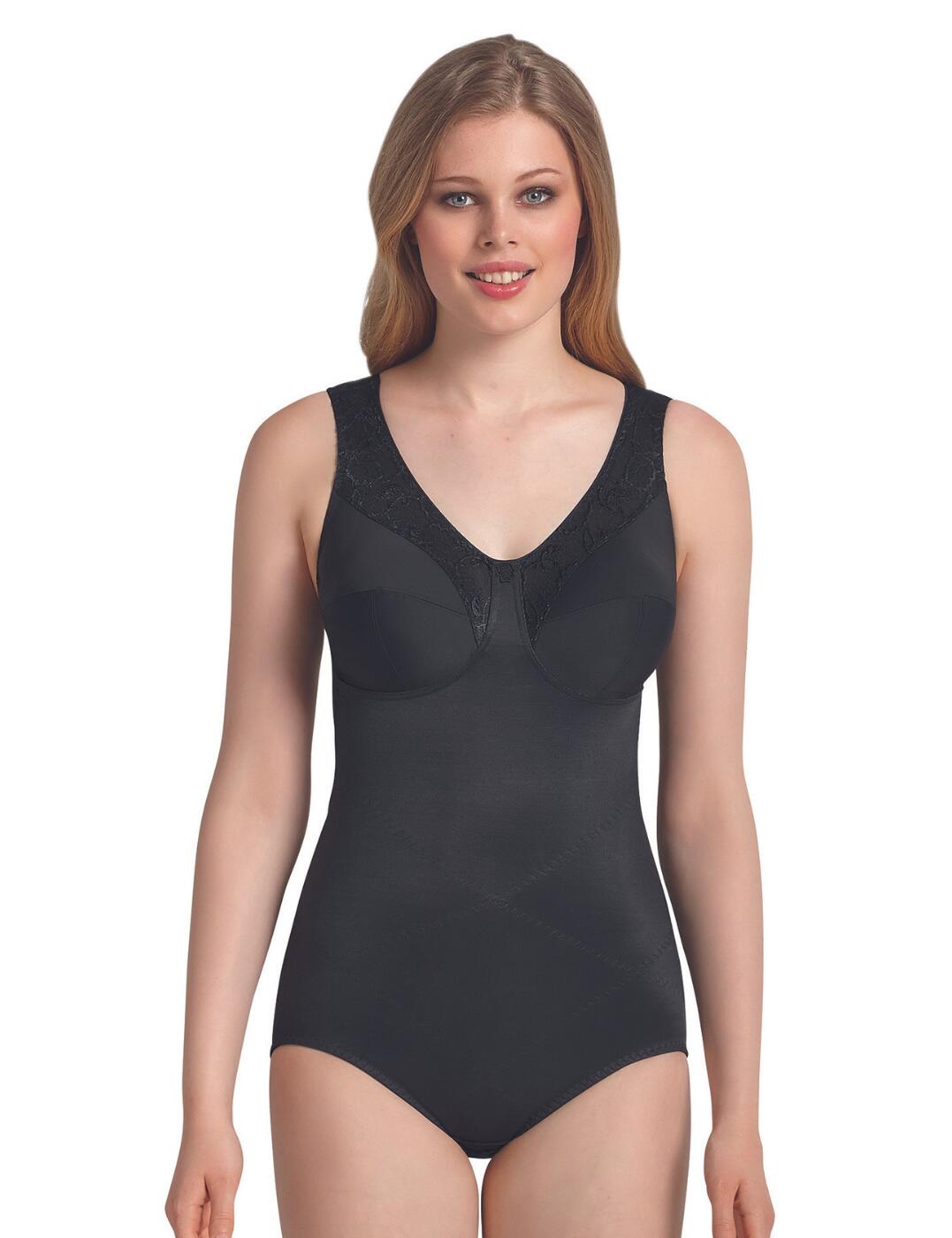 Feel your best in this stunning support corselet from the Microenergen range by Anita. This corselet features stunning lace detailing on the neckline for an utterly feminine look. This body offers 360 body control, meaning that your body will look and feel amazing, offering excellent support and tummy control, for a stunning silhouette. The cups are non-wired but also offer excellent support thanks to the reinforced three-section cups. The cups are non-padded for a natural fit and feel. The wide straps are adjustable, allowing you to find your individual fit. This body offers excellent coverage throughout, from the full-cup design to great coverage on the rear.  Chic, feminine design Stunning embroidered lace detail on neckline 360 body control for the perfect silhouette Non-wired, non-padded cups Wide, adjustable straps Popular full-cup design Excellent rear coverage Composition: 60% Nylon &pipe; 25% Elastane &pipe; 15% Polyester Listed in UK sizes  46155-84748-1126656 3409 Corselet Body