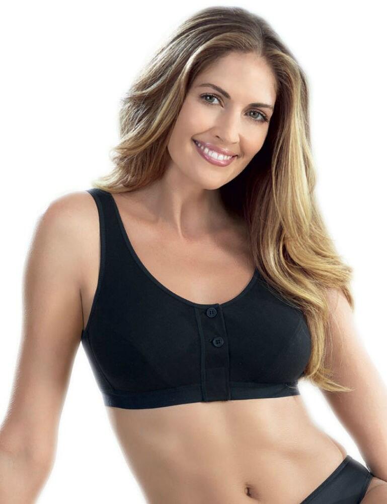 Anita are specialists in post operation bras, meaning that they are a good choice to buy your post-surgery bra from. This bra sports a chic, classic design, making it perfect for everyday. This bra closes at the front with buttons and a velcro closure. All materials are very soft and are flatly tailored for comfort. This bra is also non-wired for comfort, meaning that you won't have any wires digging in. The cups are also non-padded, for a natural fit and feel. The pockets in the cups mean that you can add a prosthesis, if desired. The wide straps are fixed but are made of a stretch material for comfort.  Classic, chic design Front closure with buttons and velcro Soft materials are flatly tailored for comfort Non-wired, non padded cups Pockets for prosthesis, if desired Wide, fixed straps Composition: 90% Cotton &pipe; 10% Elastane Listed in UK sizes  46159-84759-1130488 5315X  Mastectomy Bra