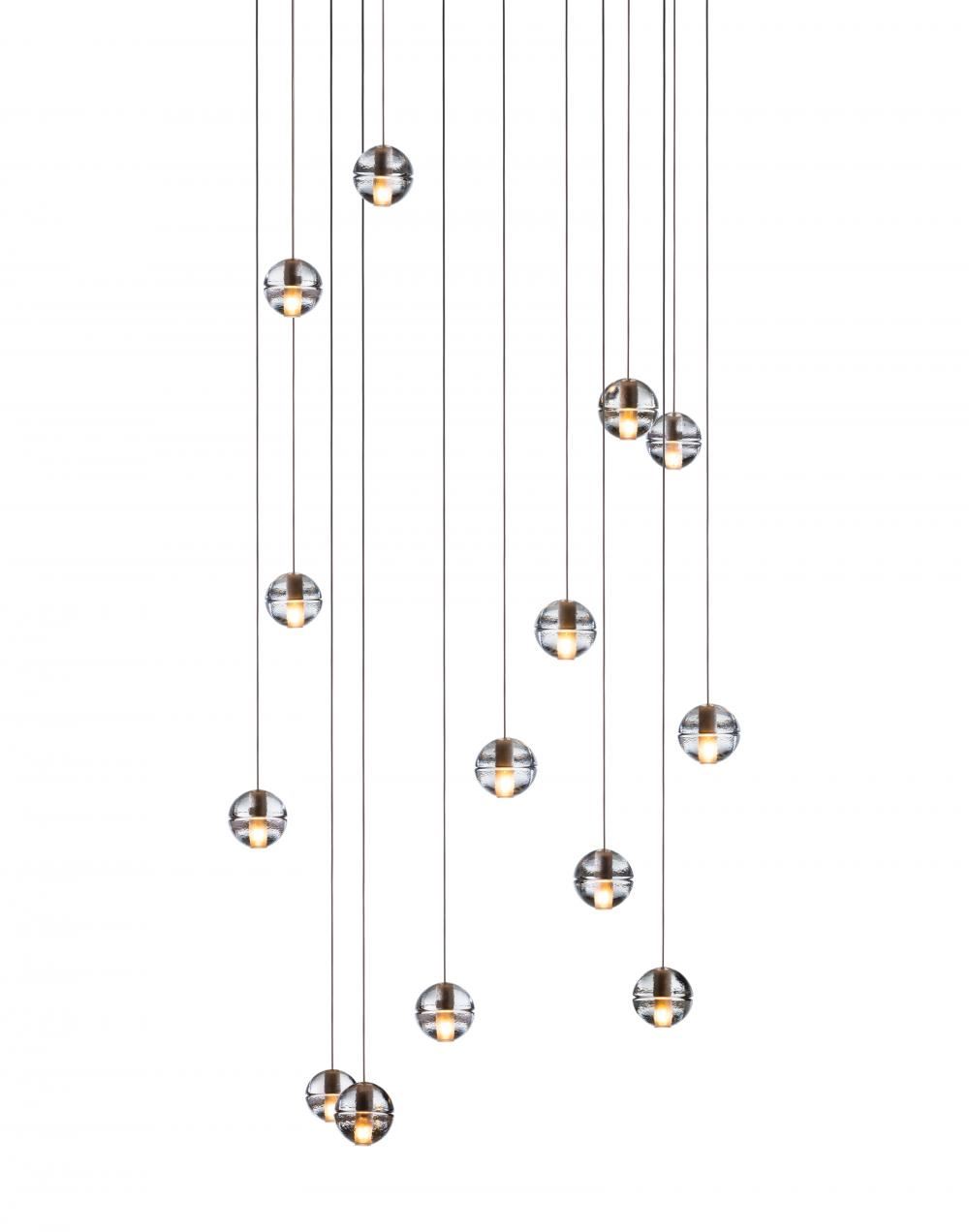 Bocci Series 14 Pendant 11 36 Pieces 11 Pendant Square Canopy 15w Led Clear Designer Pendant Lighting