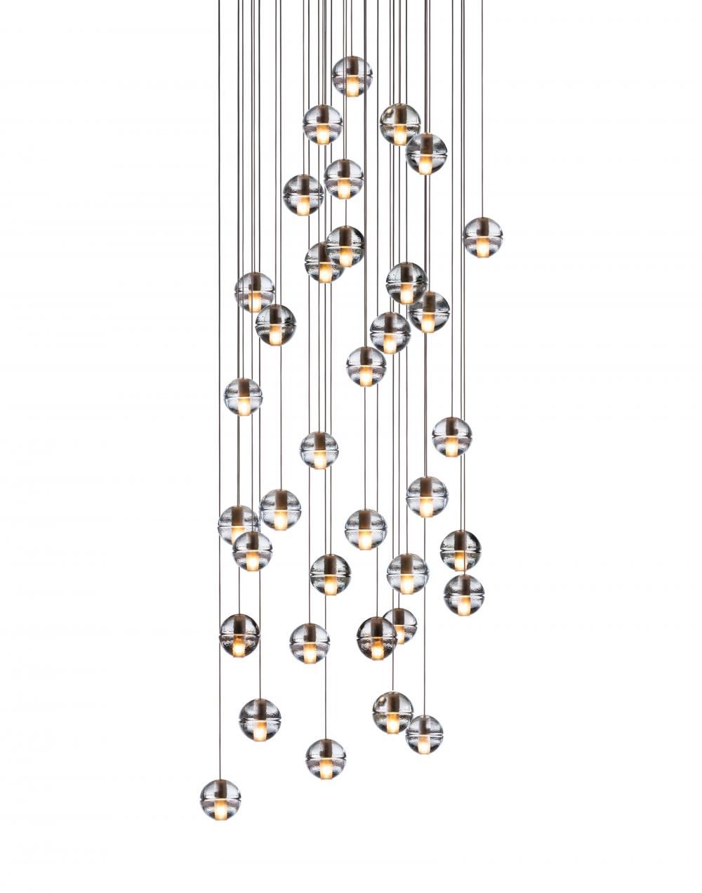 Bocci Series 14 Pendant 11 36 Pieces 36 Pendant Rectangle Canopy 15w Led Clear Designer Pendant Lighting