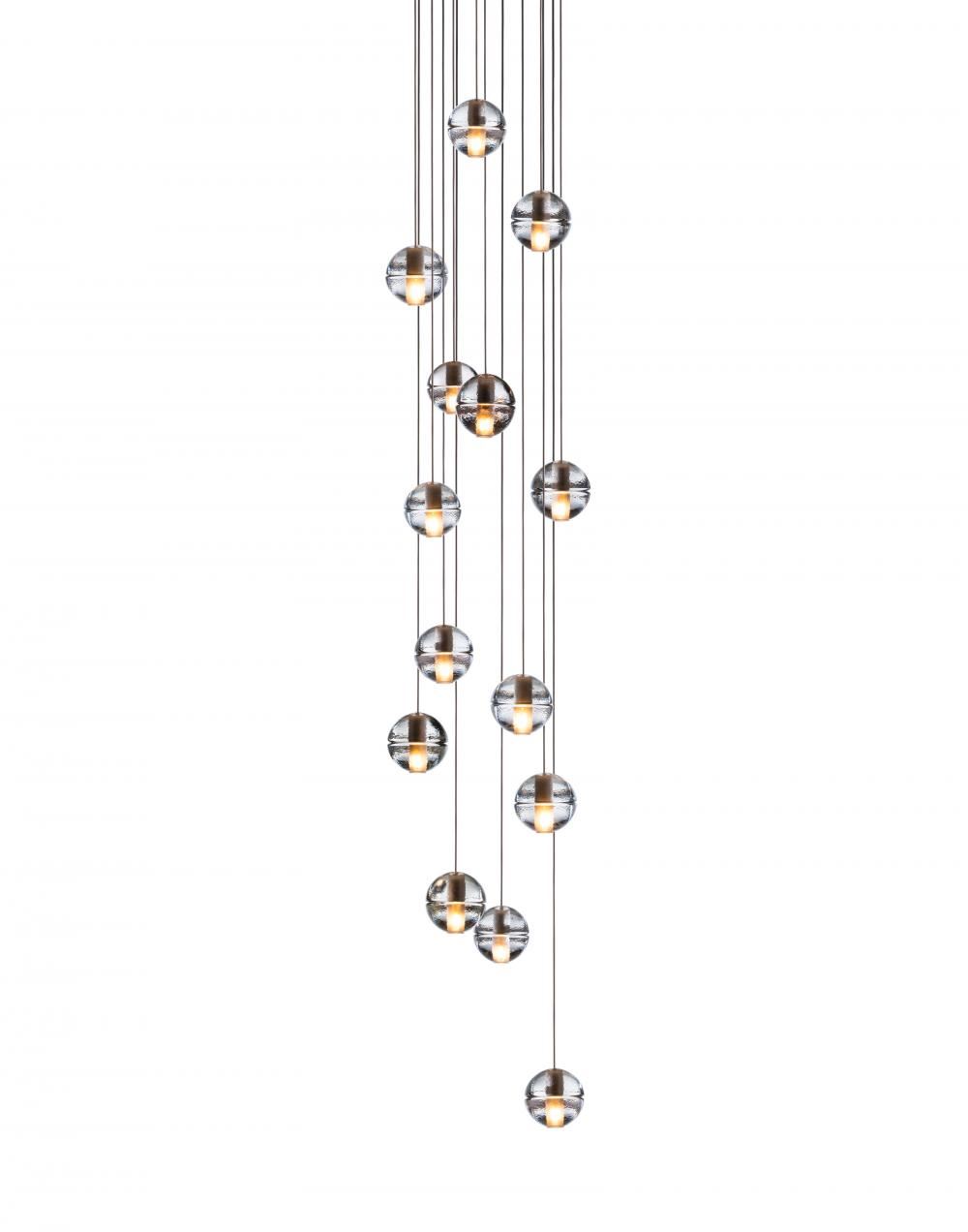 Bocci Series 14 Pendant 11 36 Pieces 14 Pendant Rectangle Canopy 10w Xenon Clear Designer Pendant Lighting