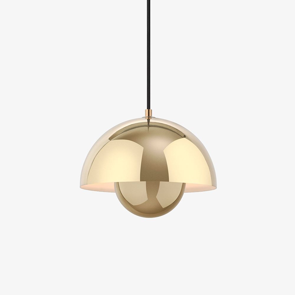 Tradition Flowerpot Pendant Light Vp1 Brass Plated Brassgold Designer Pendant Lighting